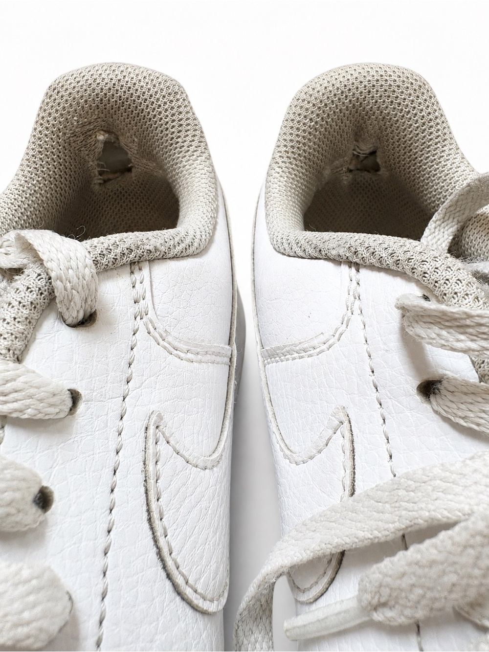 Nike Air Force 1 Alta Platform Sneakers White Leather Women’s Size 8 - Picture 5 of 6